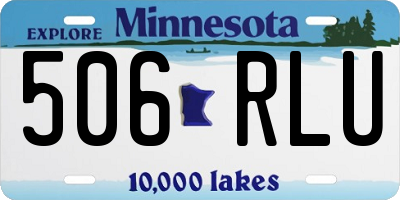MN license plate 506RLU