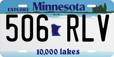 MN license plate 506RLV