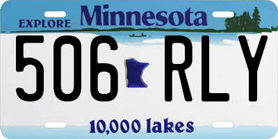 MN license plate 506RLY