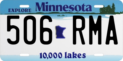MN license plate 506RMA