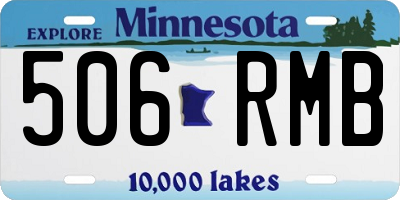 MN license plate 506RMB