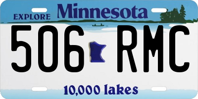 MN license plate 506RMC