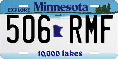 MN license plate 506RMF