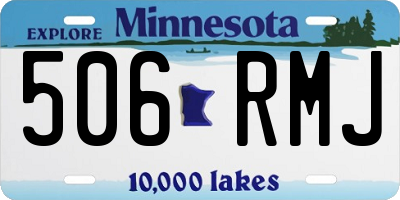 MN license plate 506RMJ