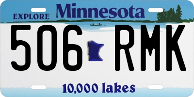 MN license plate 506RMK