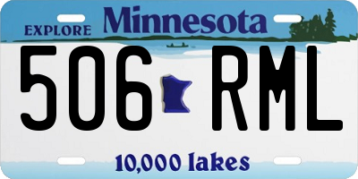 MN license plate 506RML