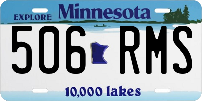 MN license plate 506RMS
