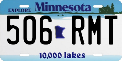 MN license plate 506RMT