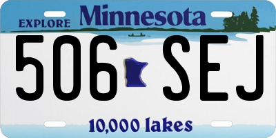 MN license plate 506SEJ