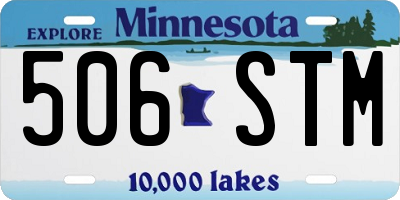 MN license plate 506STM