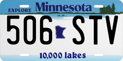 MN license plate 506STV