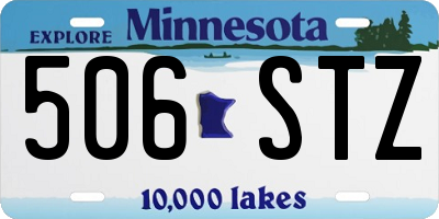 MN license plate 506STZ