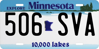 MN license plate 506SVA
