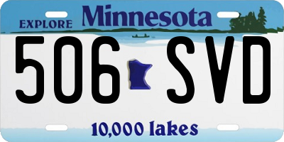 MN license plate 506SVD