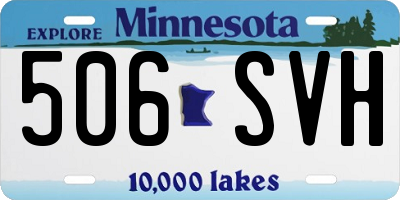 MN license plate 506SVH