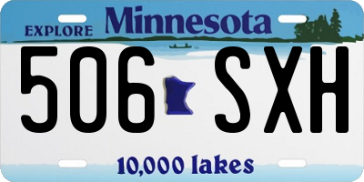 MN license plate 506SXH