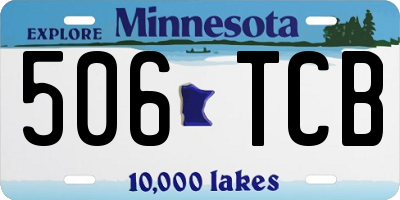 MN license plate 506TCB