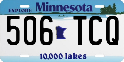 MN license plate 506TCQ