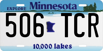 MN license plate 506TCR