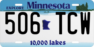 MN license plate 506TCW