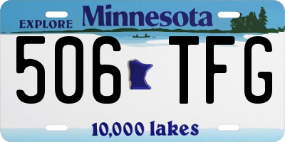 MN license plate 506TFG