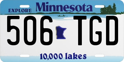 MN license plate 506TGD