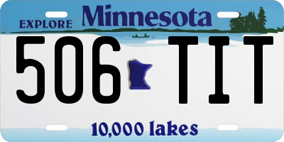 MN license plate 506TIT