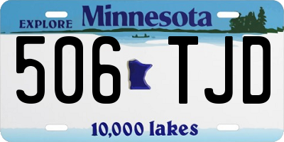 MN license plate 506TJD