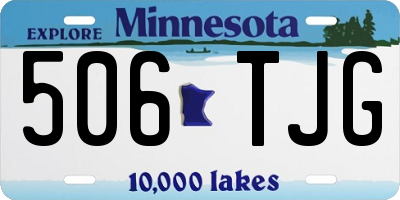 MN license plate 506TJG