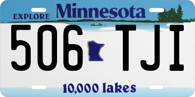 MN license plate 506TJI