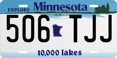 MN license plate 506TJJ