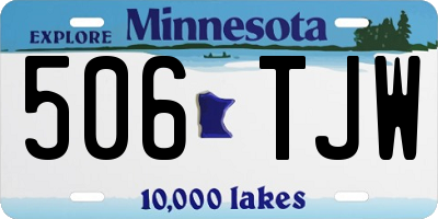 MN license plate 506TJW