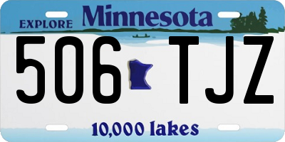 MN license plate 506TJZ
