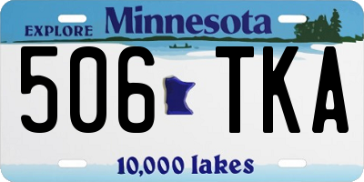 MN license plate 506TKA