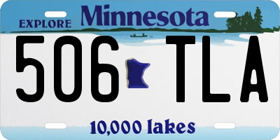 MN license plate 506TLA
