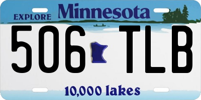 MN license plate 506TLB