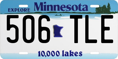 MN license plate 506TLE