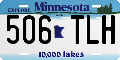 MN license plate 506TLH