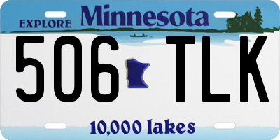 MN license plate 506TLK