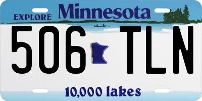 MN license plate 506TLN