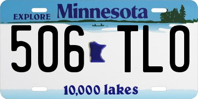 MN license plate 506TLO