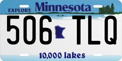 MN license plate 506TLQ