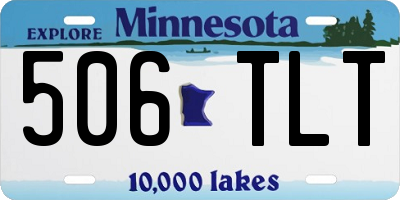 MN license plate 506TLT