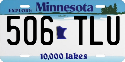 MN license plate 506TLU