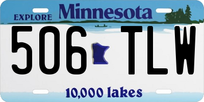 MN license plate 506TLW