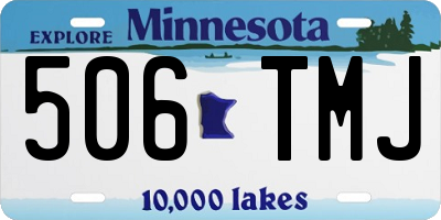 MN license plate 506TMJ