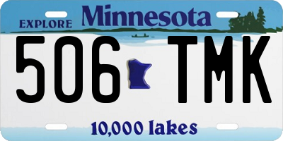 MN license plate 506TMK