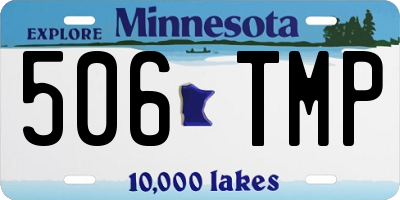 MN license plate 506TMP