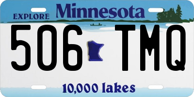 MN license plate 506TMQ