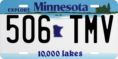 MN license plate 506TMV